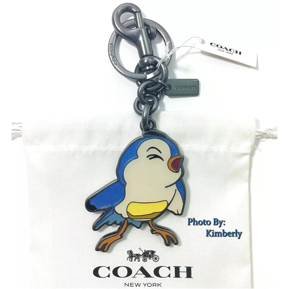 Coach Disney Bluebird Keychain Bag Charm NWT - Picture 4 of 8